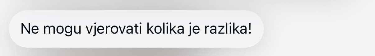 Poruka od zadovoljne klijentice