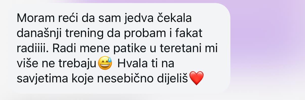 Poruka od zadovoljne klijentice